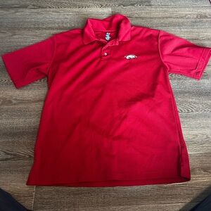 NCAA Red Arkansas Men's Polo Shirt
